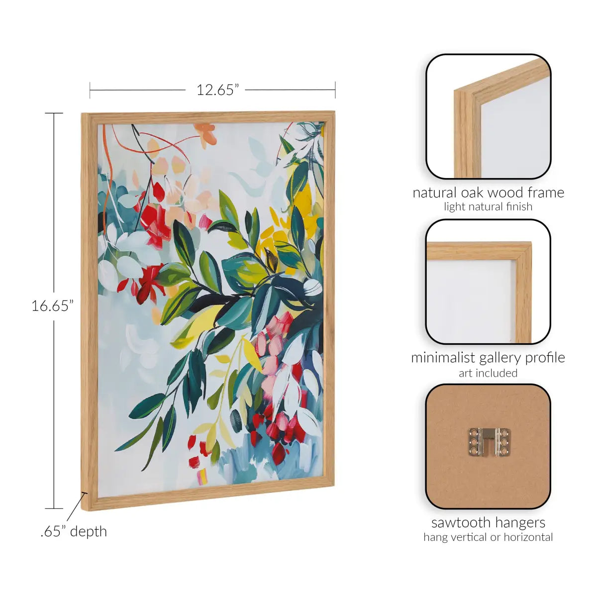 Gallery Jewel Tone Botanical Abstract Print - kateandlaurel