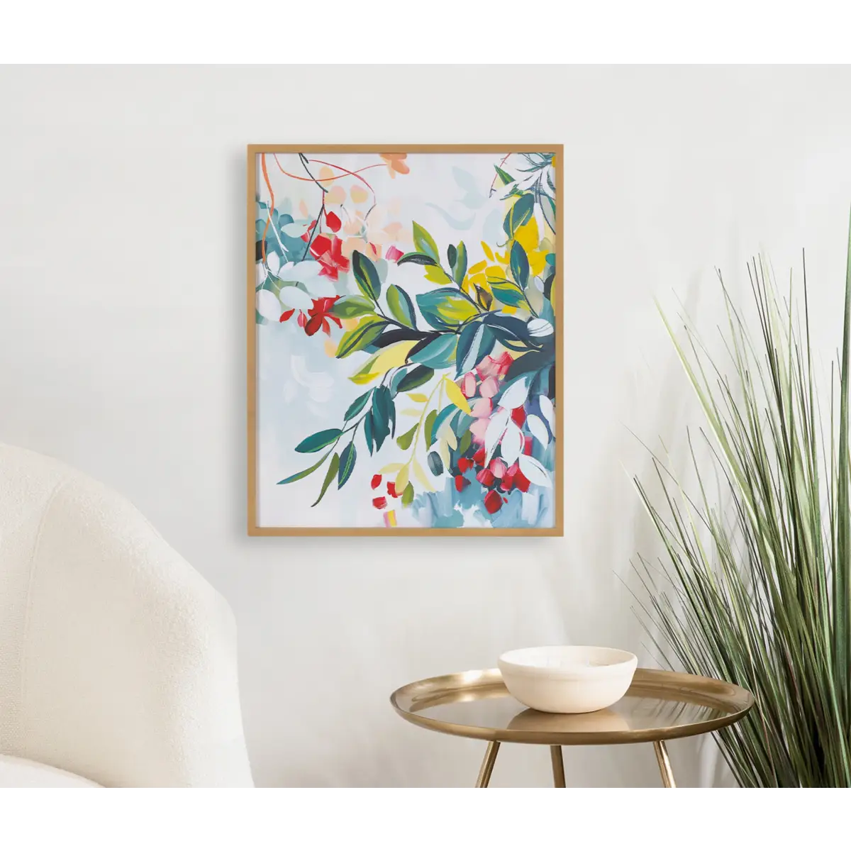 Gallery Jewel Tone Botanical Abstract Print - kateandlaurel