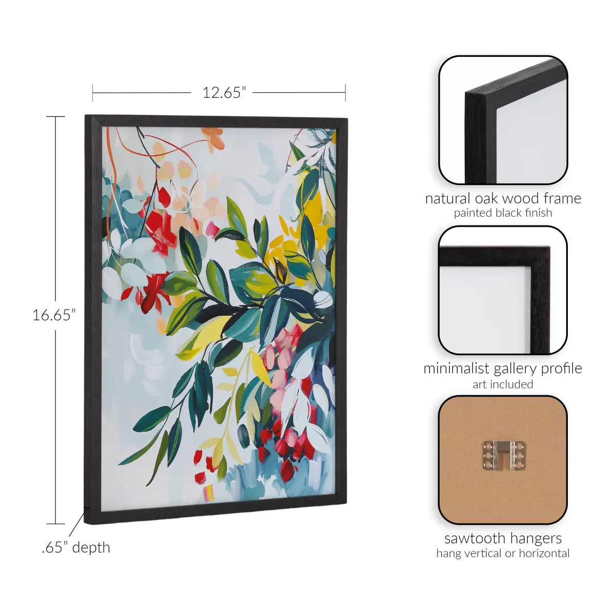 Gallery Jewel Tone Botanical Abstract Print - kateandlaurel