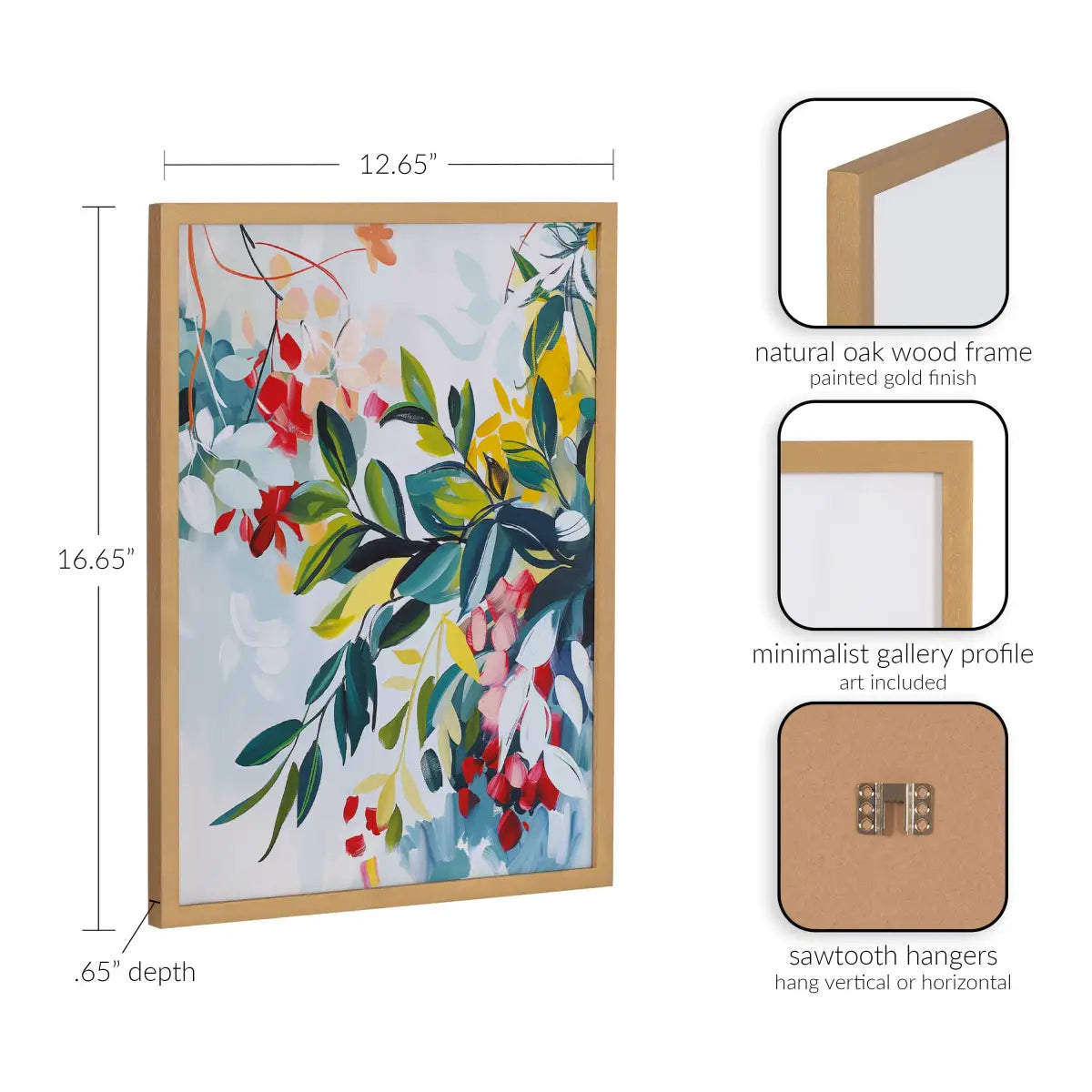 Gallery Jewel Tone Botanical Abstract Print - kateandlaurel