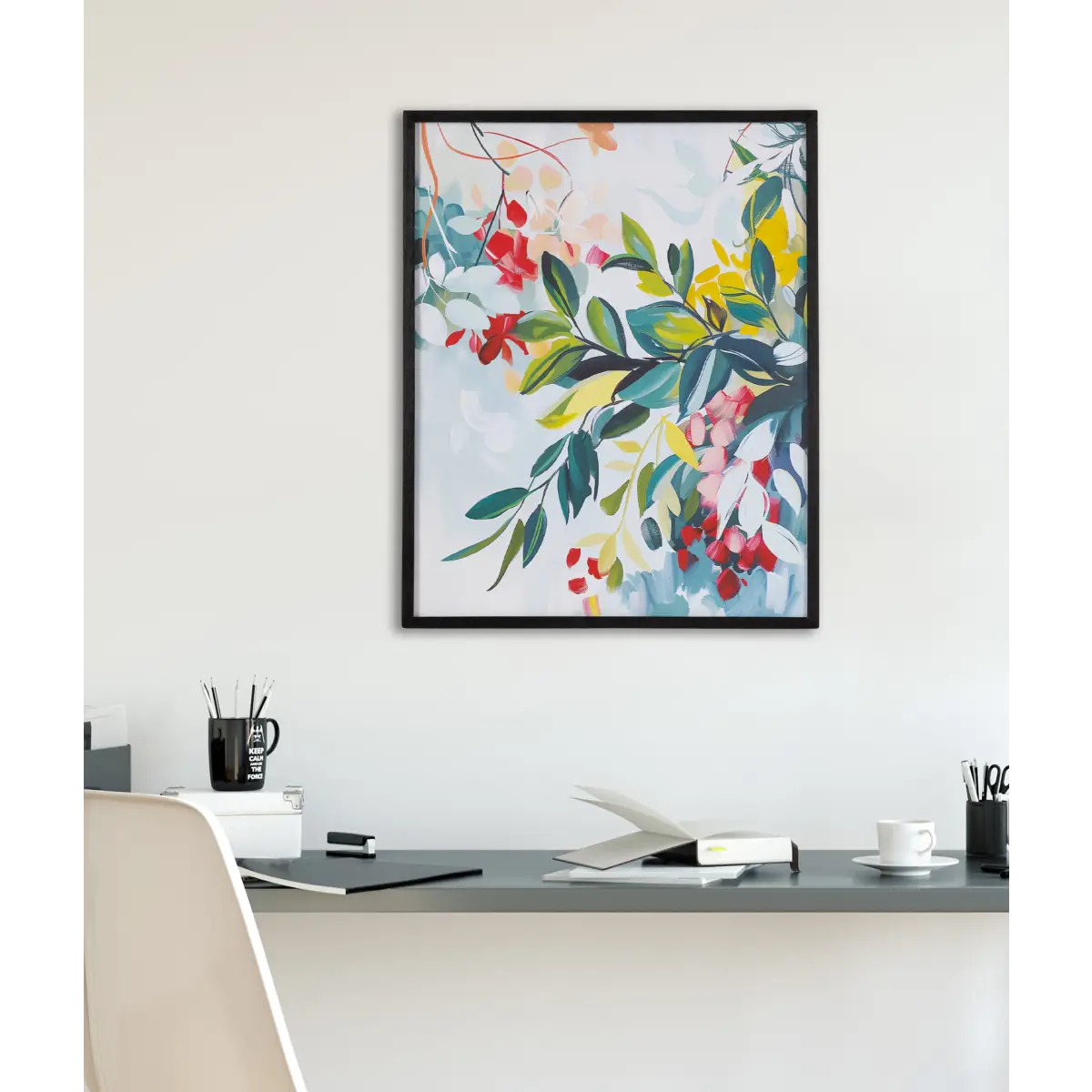 Gallery Jewel Tone Botanical Abstract Print - kateandlaurel