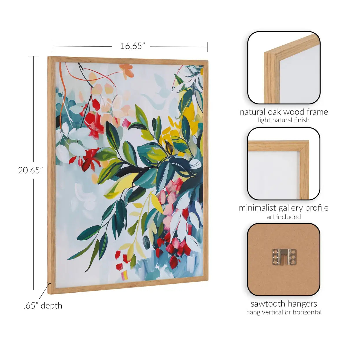 Gallery Jewel Tone Botanical Abstract Print - kateandlaurel