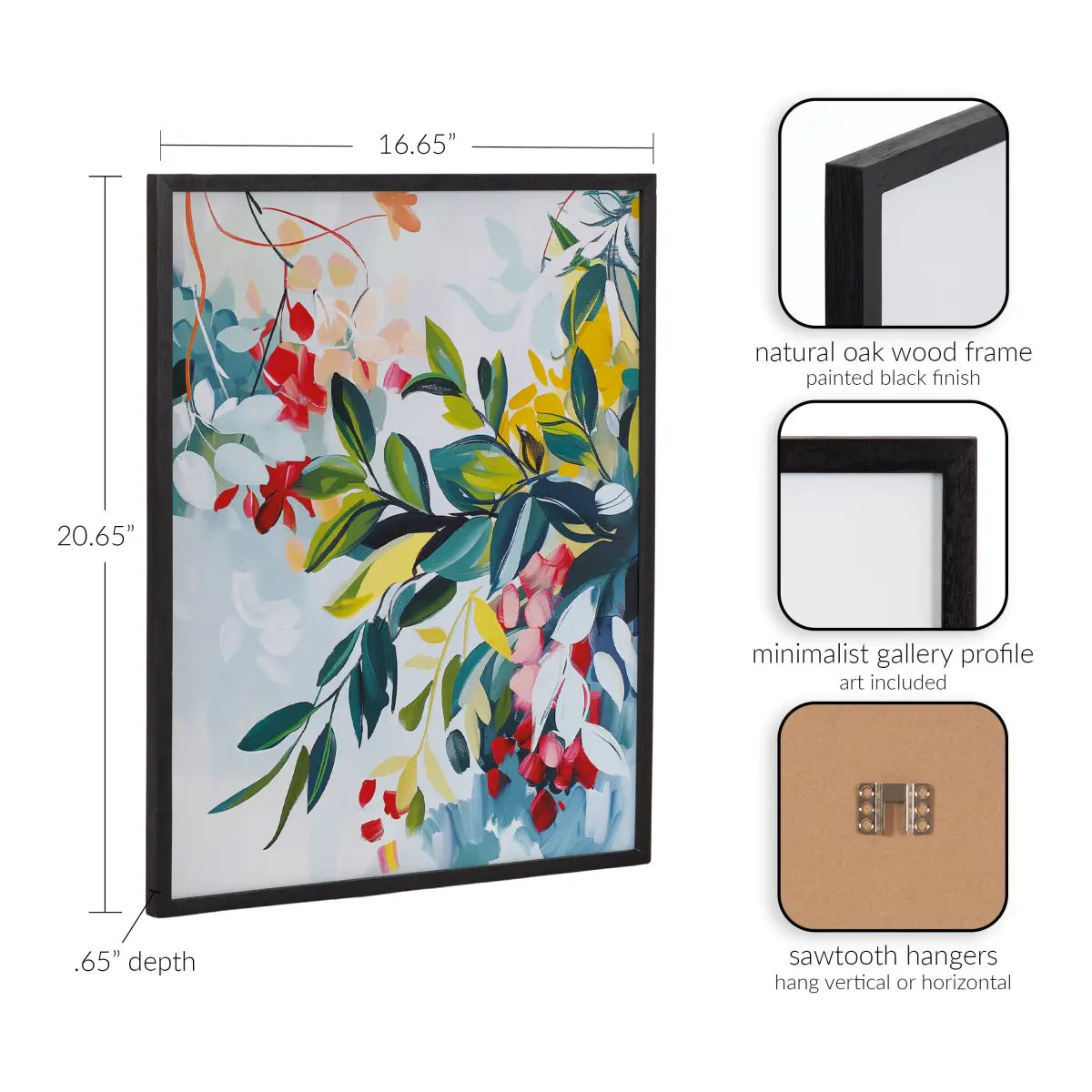 Gallery Jewel Tone Botanical Abstract Print - kateandlaurel