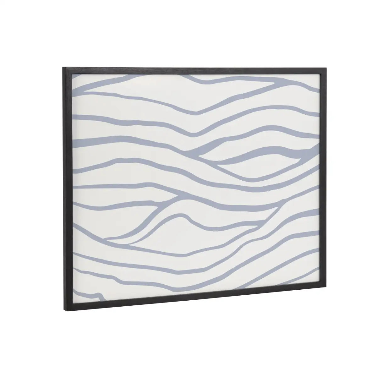 Gallery Simple Elegant Coastal Waves Print - Black / 20x16 - kateandlaurel