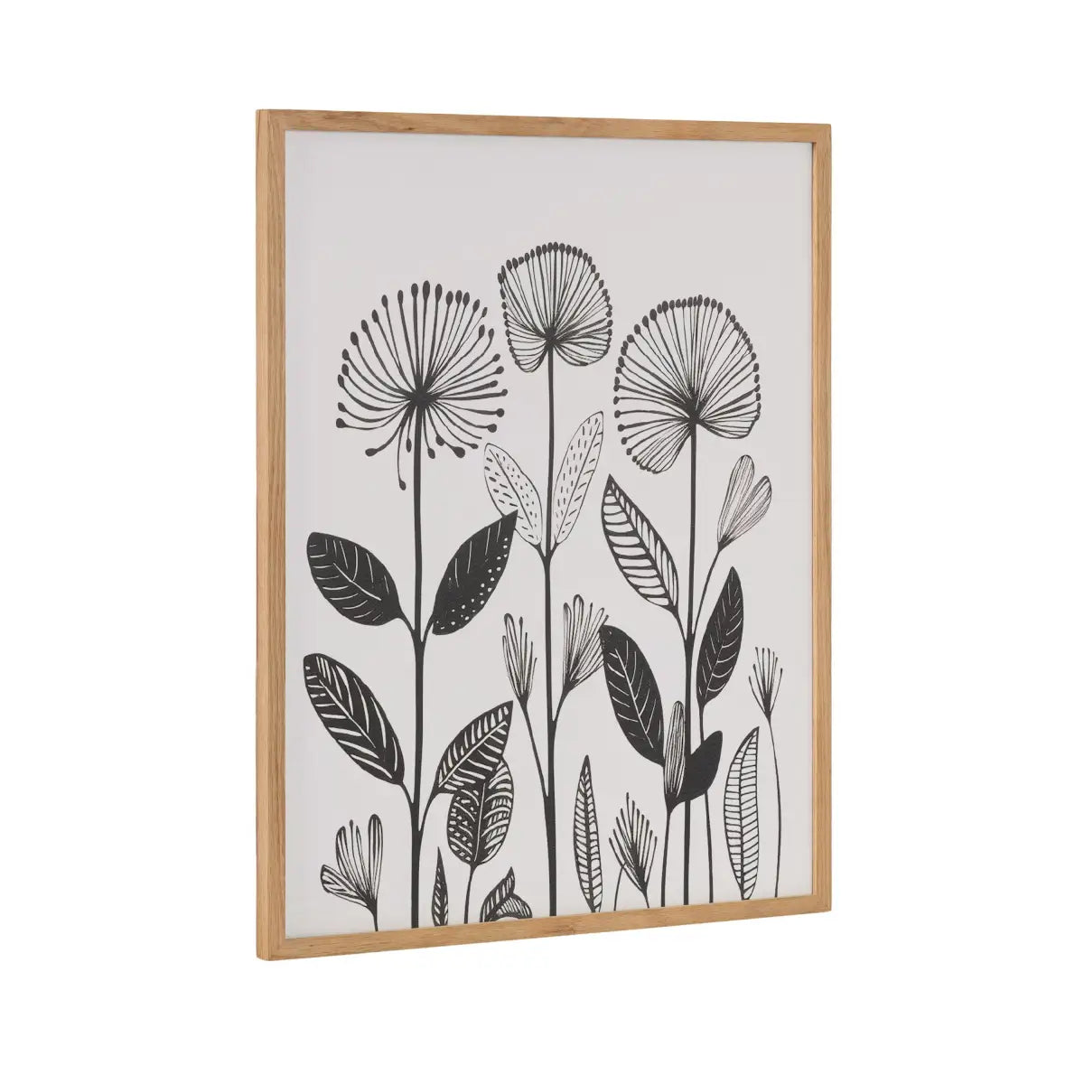 Gallery Simple Modern Linocut Botanicals Print - Natural / 16x20 - kateandlaurel