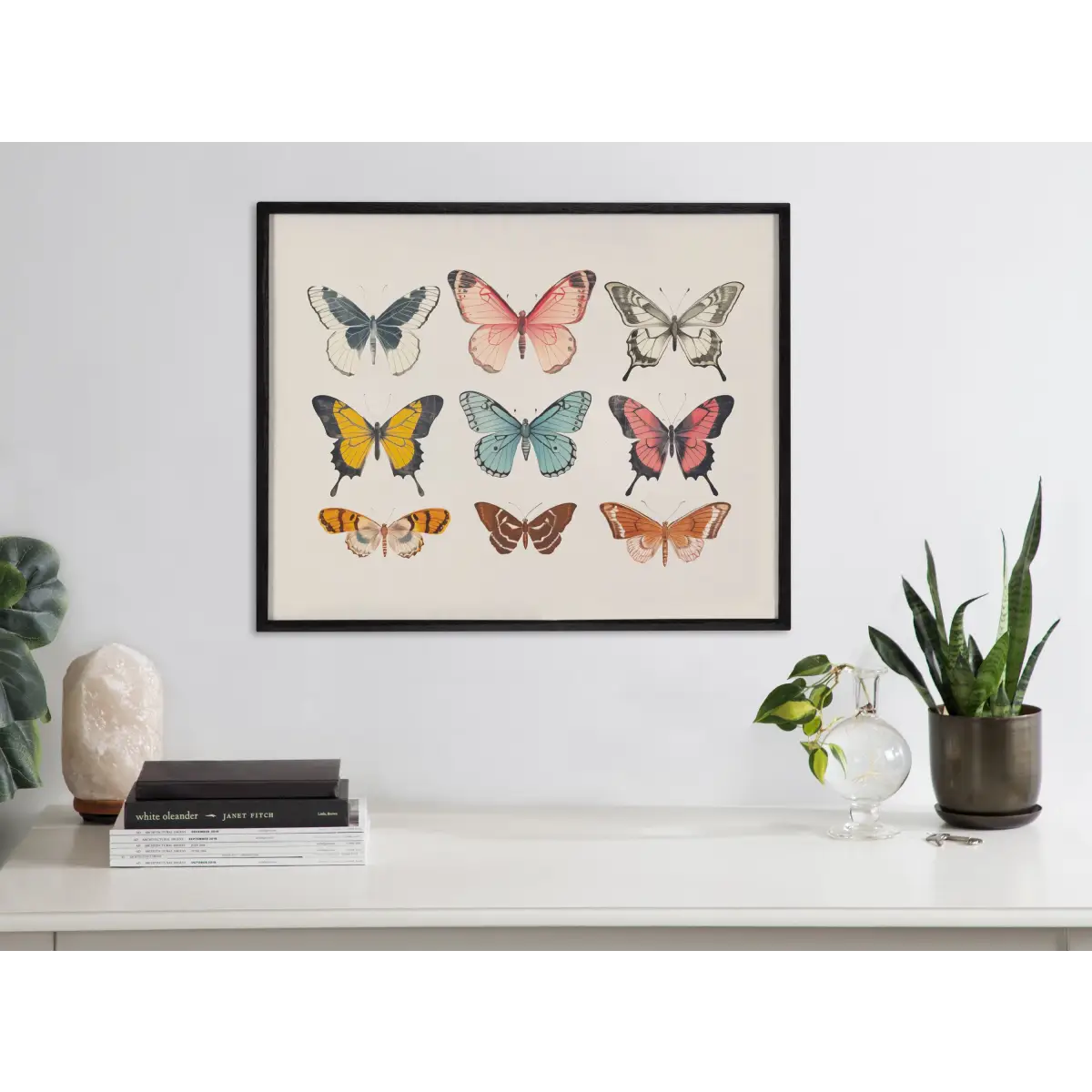 Gallery Vintage Style Muted Pastel Butterflies II Print - kateandlaurel