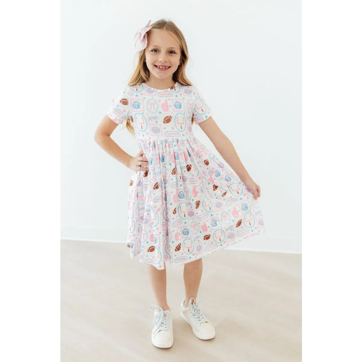 Pocket Twirl Dress - Game Day Girlie - Football - Mila & Rose ®