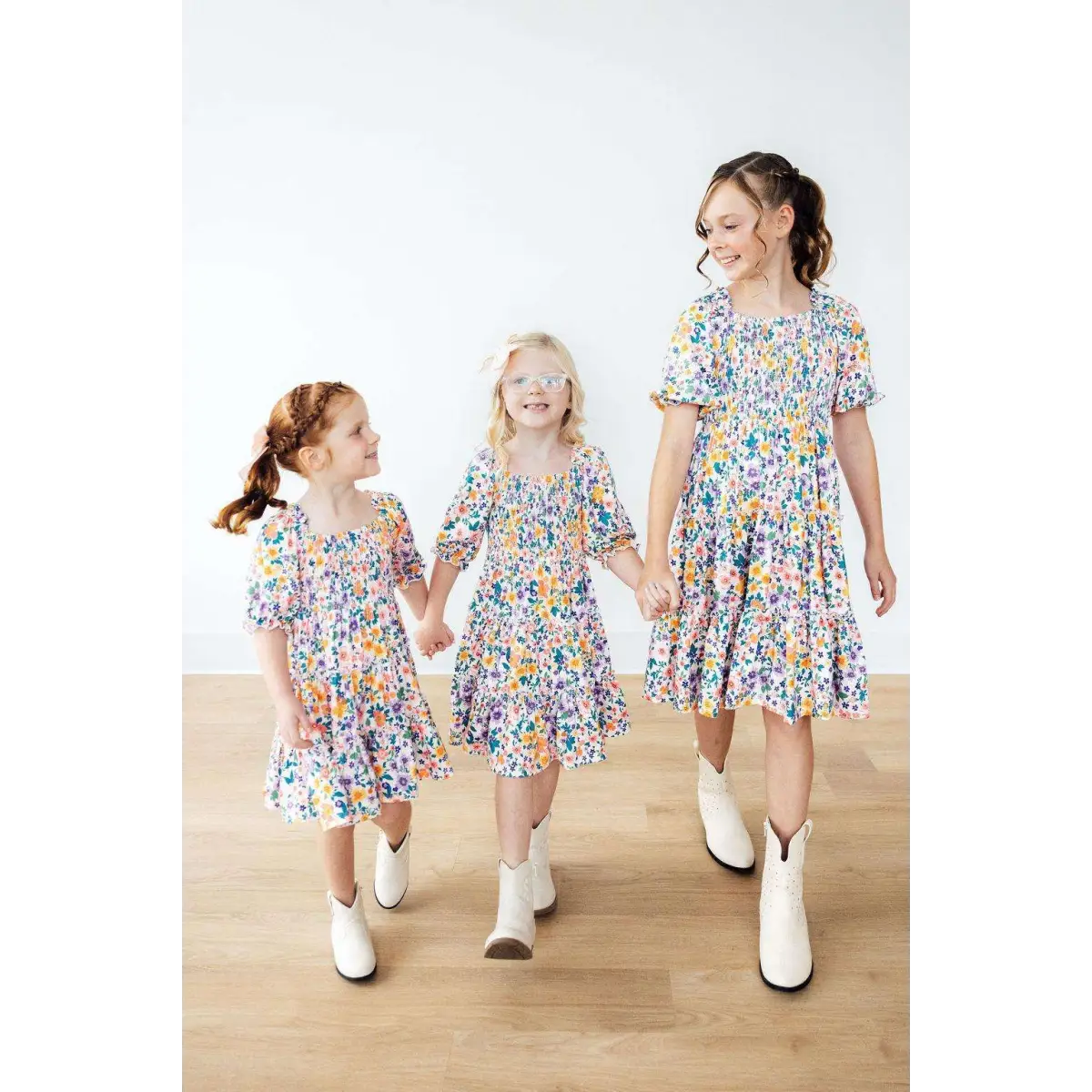 Garden Groove Smocked Ruffle Dress - Mila & Rose ®