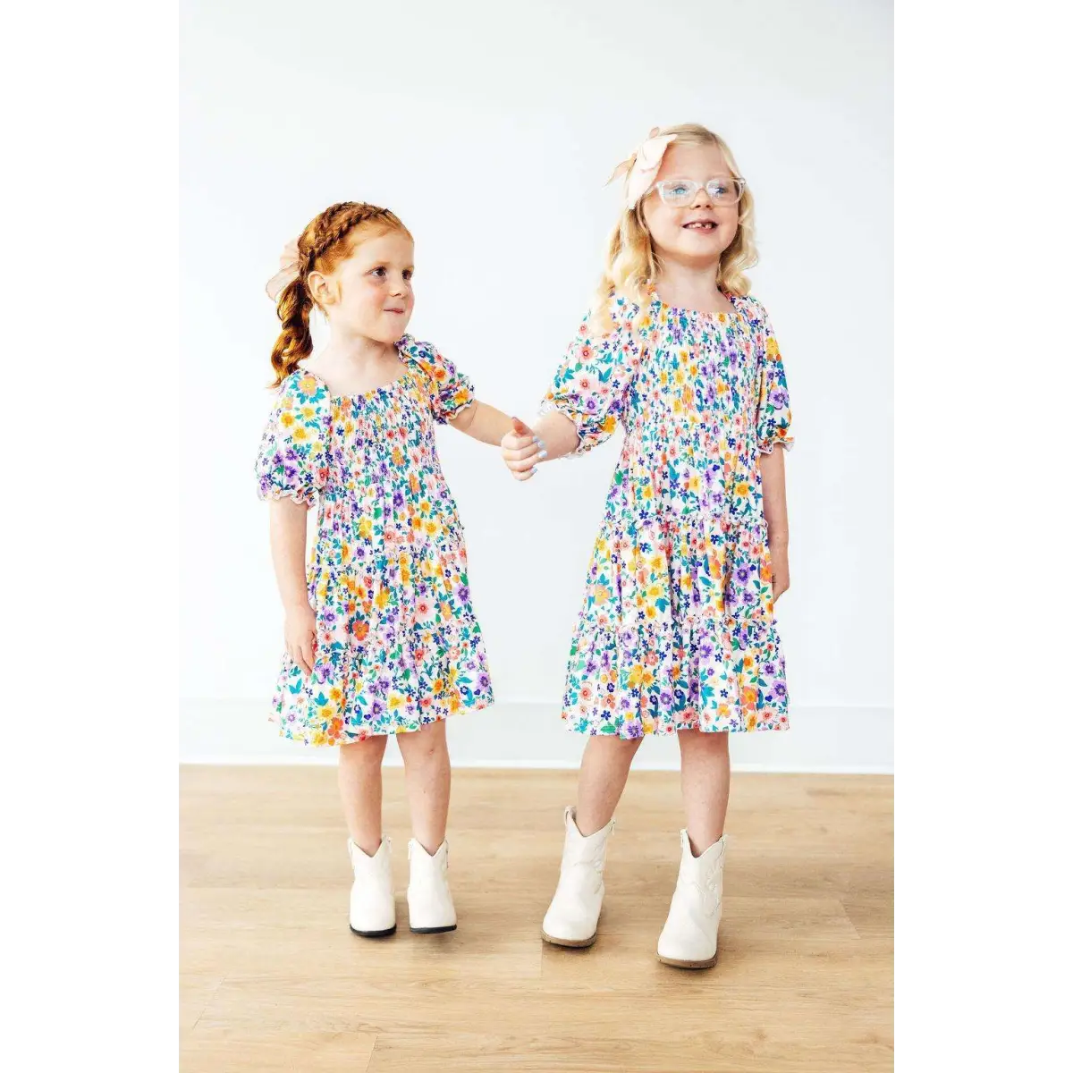 Garden Groove Smocked Ruffle Dress - Mila & Rose ®