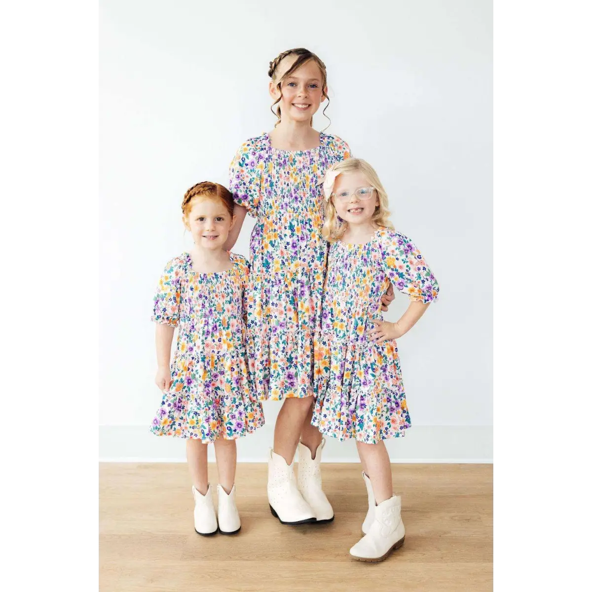 Garden Groove Smocked Ruffle Dress - Mila & Rose ®