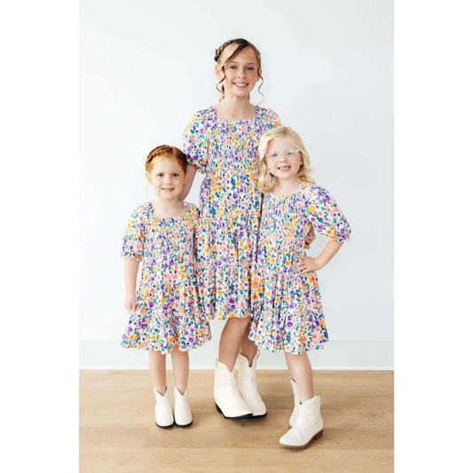Garden Groove Smocked Ruffle Dress - Mila & Rose ®