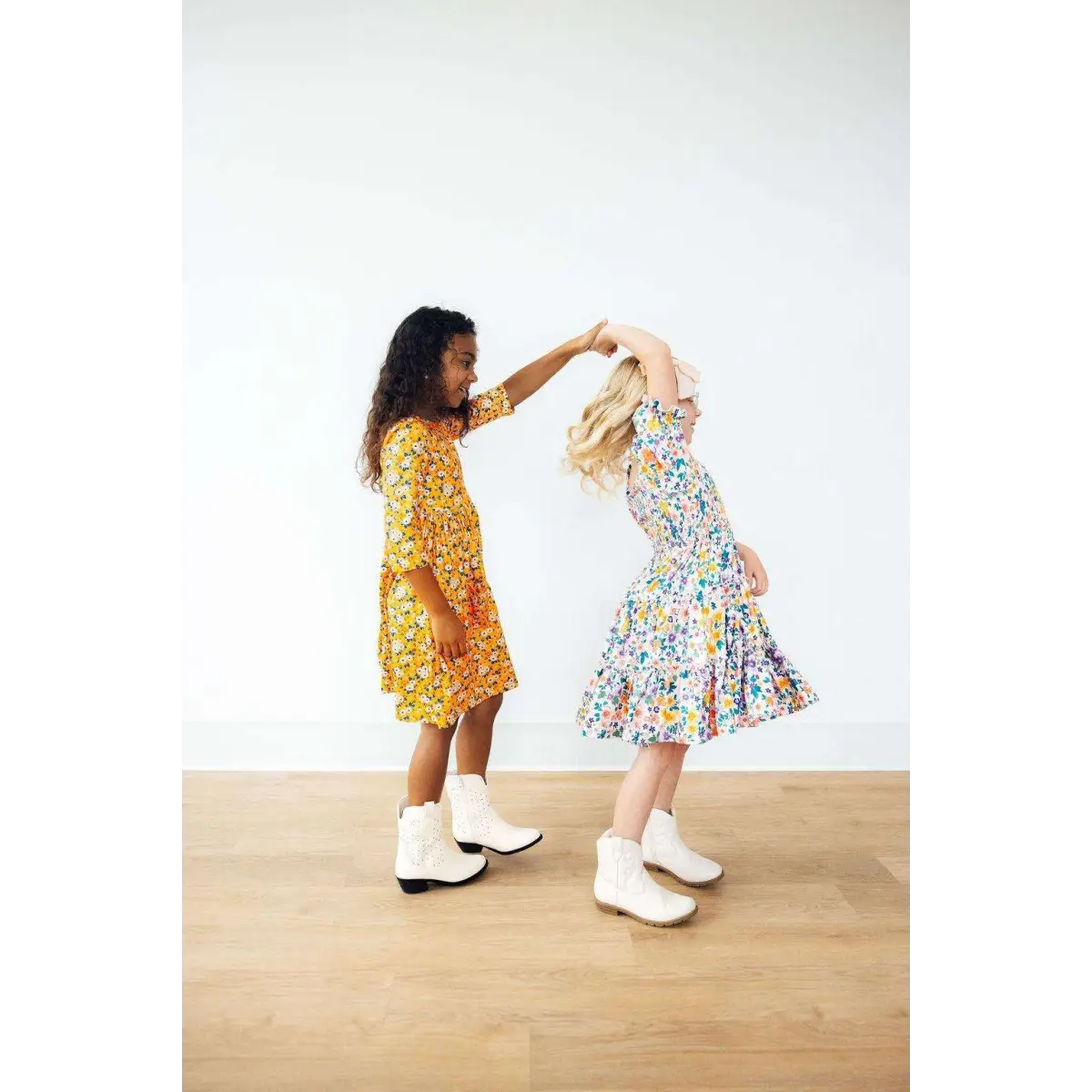 Garden Groove Smocked Ruffle Dress - Mila & Rose ®