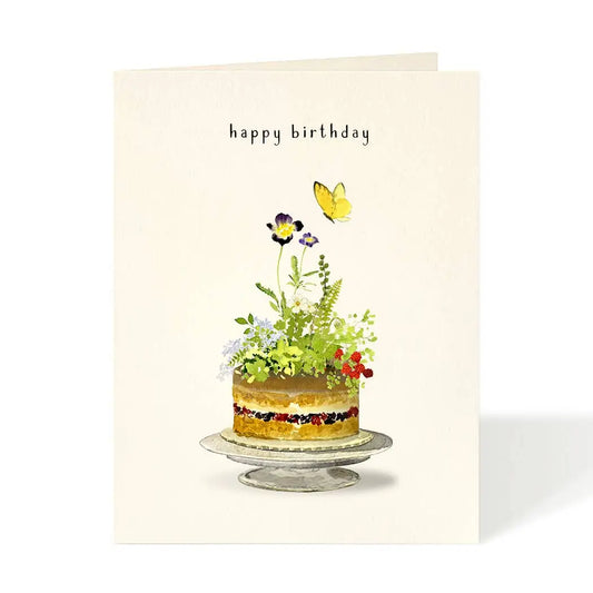 Birthday Card - Garden Party Cake - Felix Doolittle
