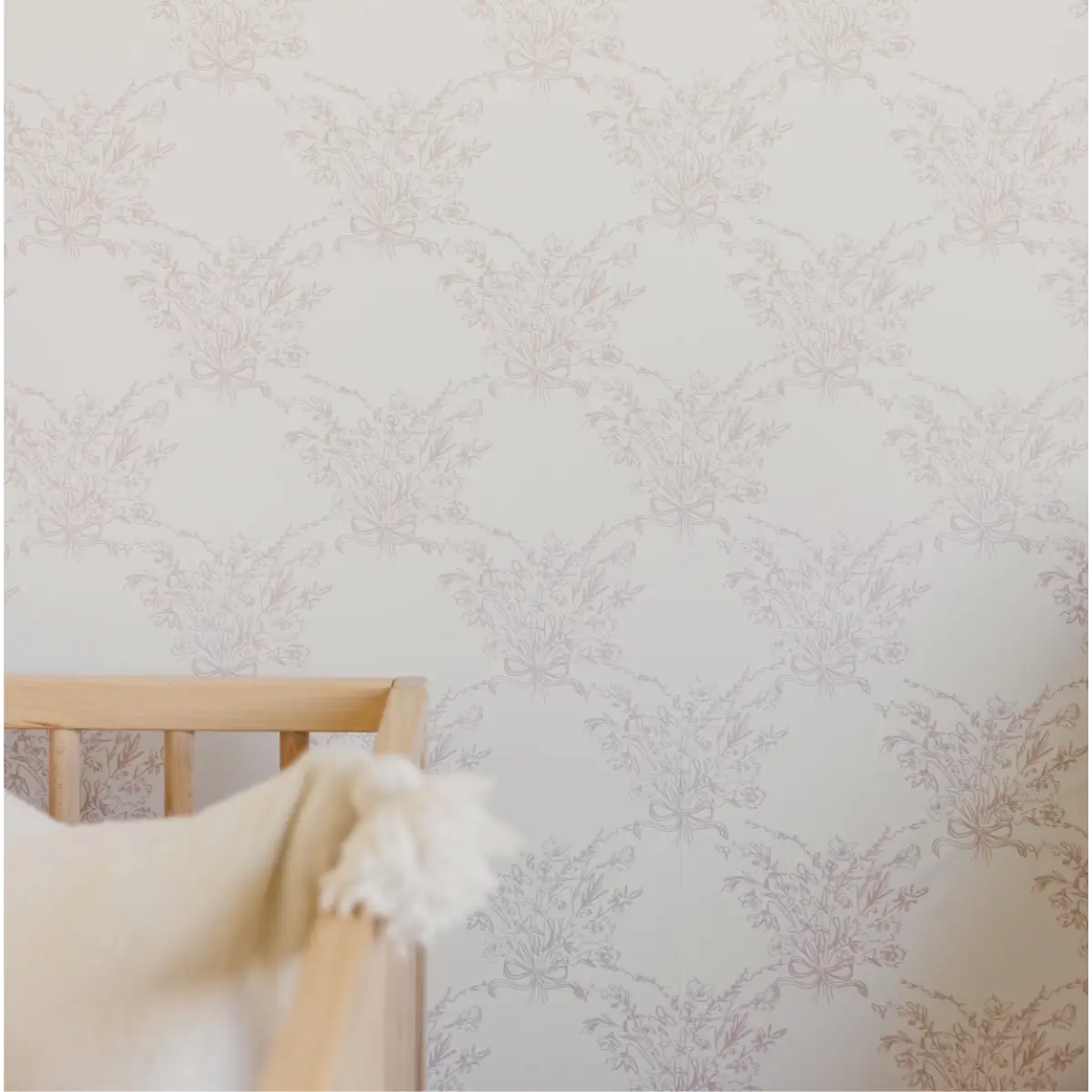 Georgia Wallpaper - Flower Bouquet Line Drawings - by Pepper Design - Loomwell Home Goods