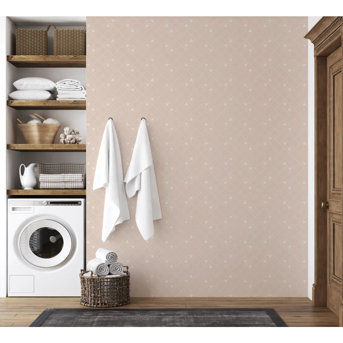 Georgie Wallpaper - Petite Floral Diamonds - by The Rosenborg Company - Loomwell Home Goods