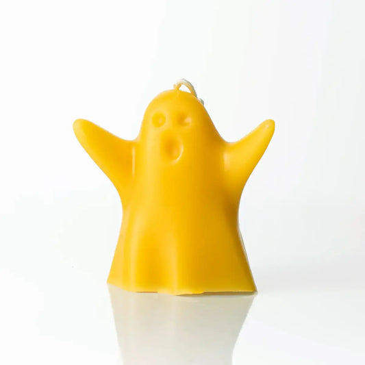 Ghost Candle - 100% Beeswax - Handmade - Messner Bee Farm