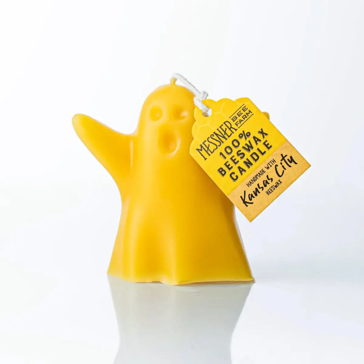 Ghost Candle - 100% Beeswax - Handmade - Messner Bee Farm