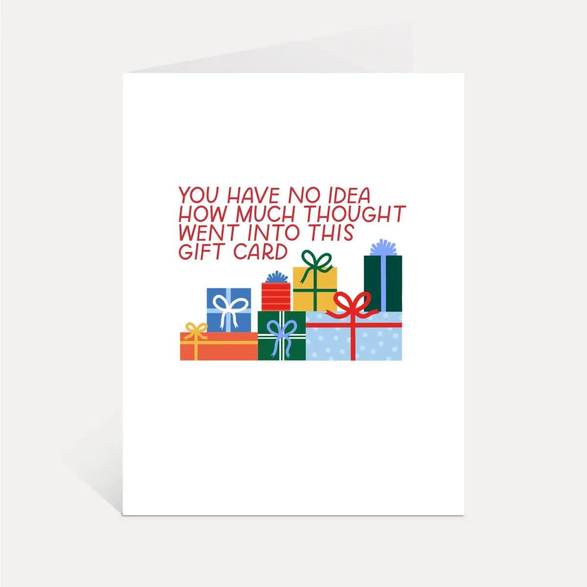 Gift Card Greeting Card for Birthday or Christmas - Just Follow Your Art