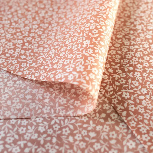 Gift Tissue Paper - Terracotta Petite Flowers - 10 sheets - Botanica Paper Co.