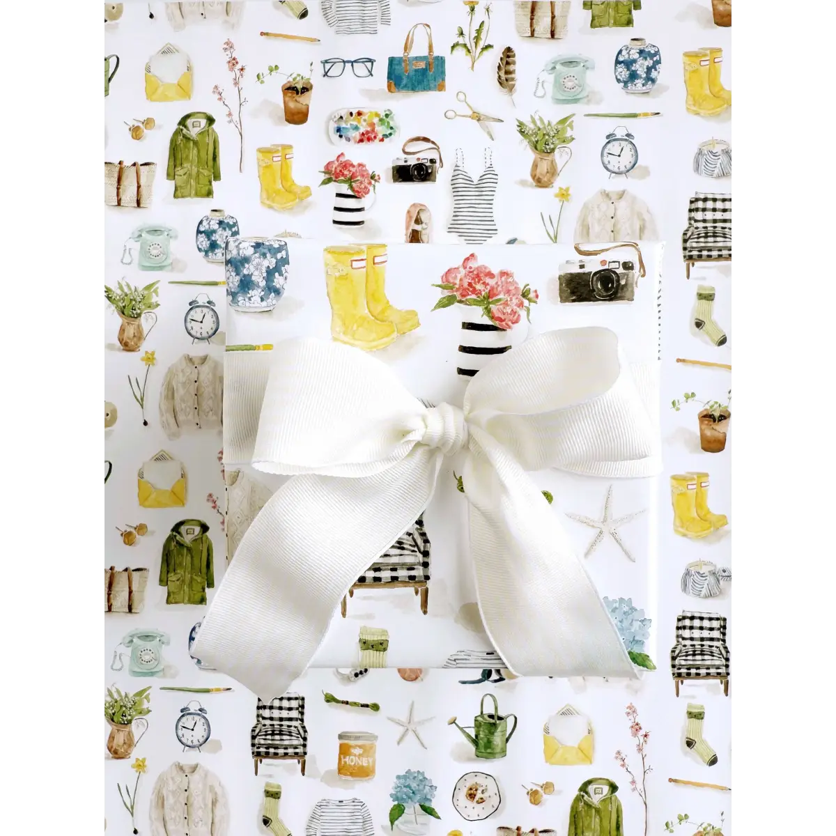 Gift Wrap - Everyday Things - Set of 3 Paper Sheets - Emily Lex - emily lex studio