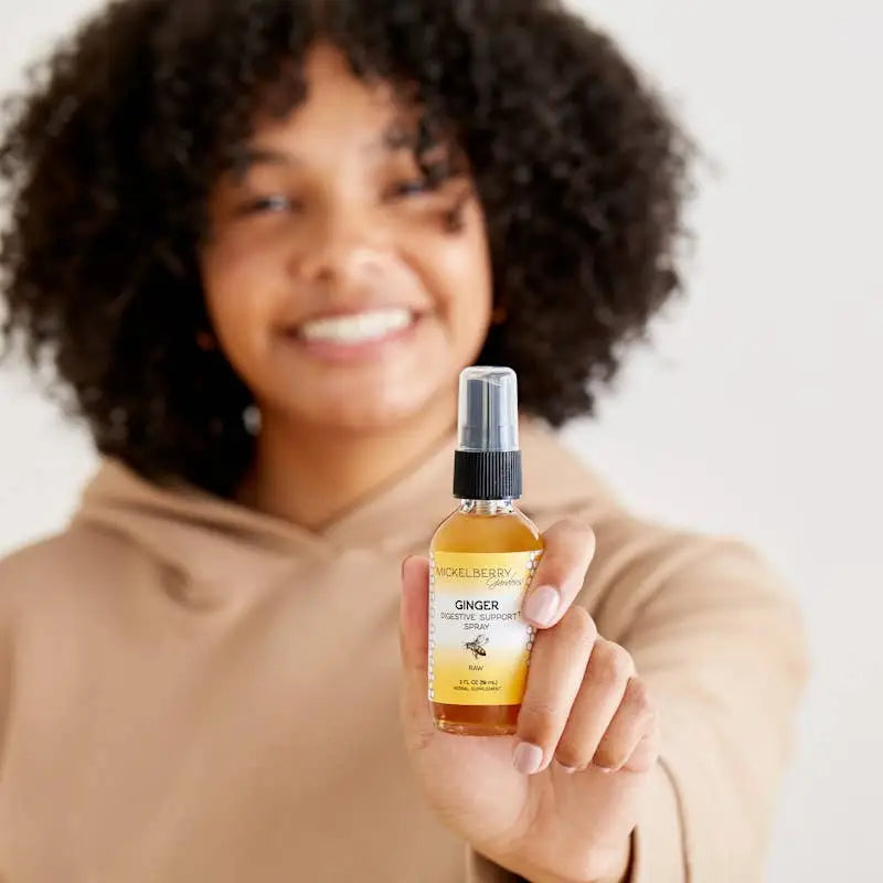 Herbal Honey Tonic Spray - Ginger - Digestive Support - Mickelberry Gardens
