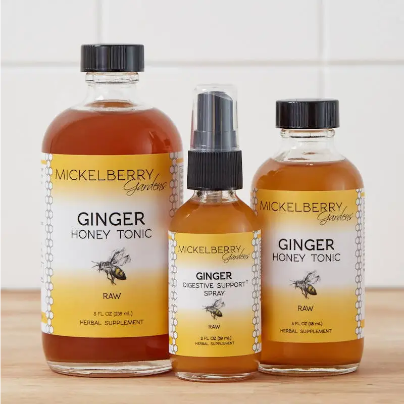 Herbal Honey Tonic - Ginger - Digestive Support - Mickelberry Gardens