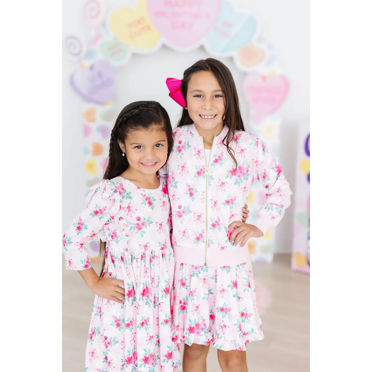 Ruffle Twirl Dress - Gingham Bows - Mila & Rose ®