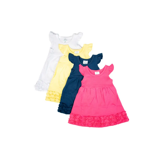 Girl’s Angel Sleeve Empire Waist Dress - ARB Blanks