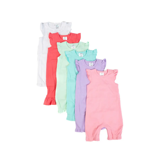 Girl’s Angel Sleeve Rompers - ARB Blanks