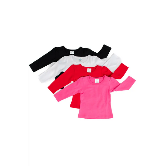 Girl’s Long Sleeve Puff Shirt - ARB Blanks