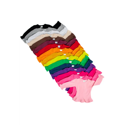 Girl’s Long Sleeve Ruffle Shirt (Youth) - ARB Blanks