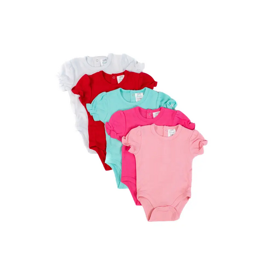 Girl’s Short Sleeve Ruffle Bodysuit - ARB Blanks