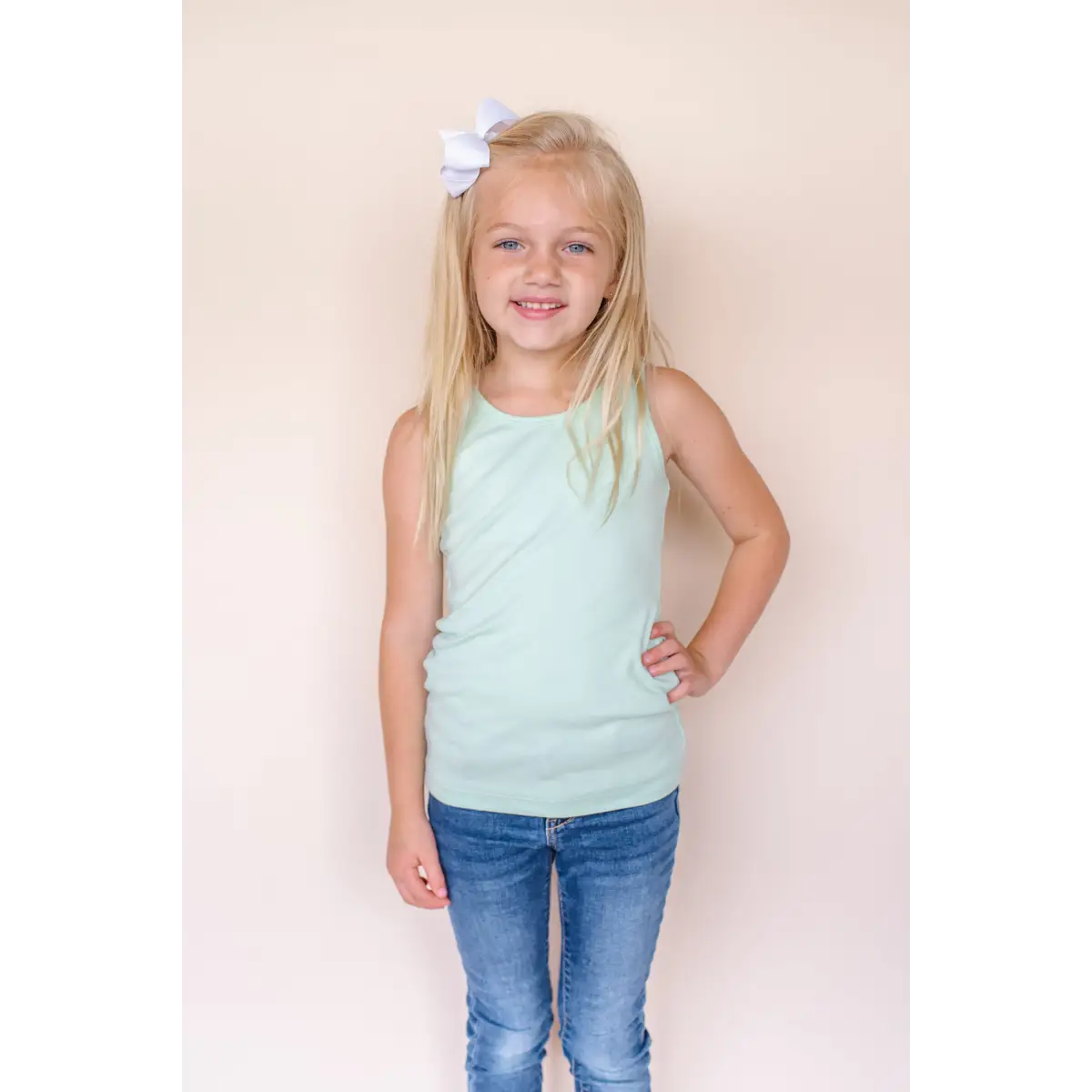 Girl’s Tank Tops - Mint / 12M - ARB Blanks