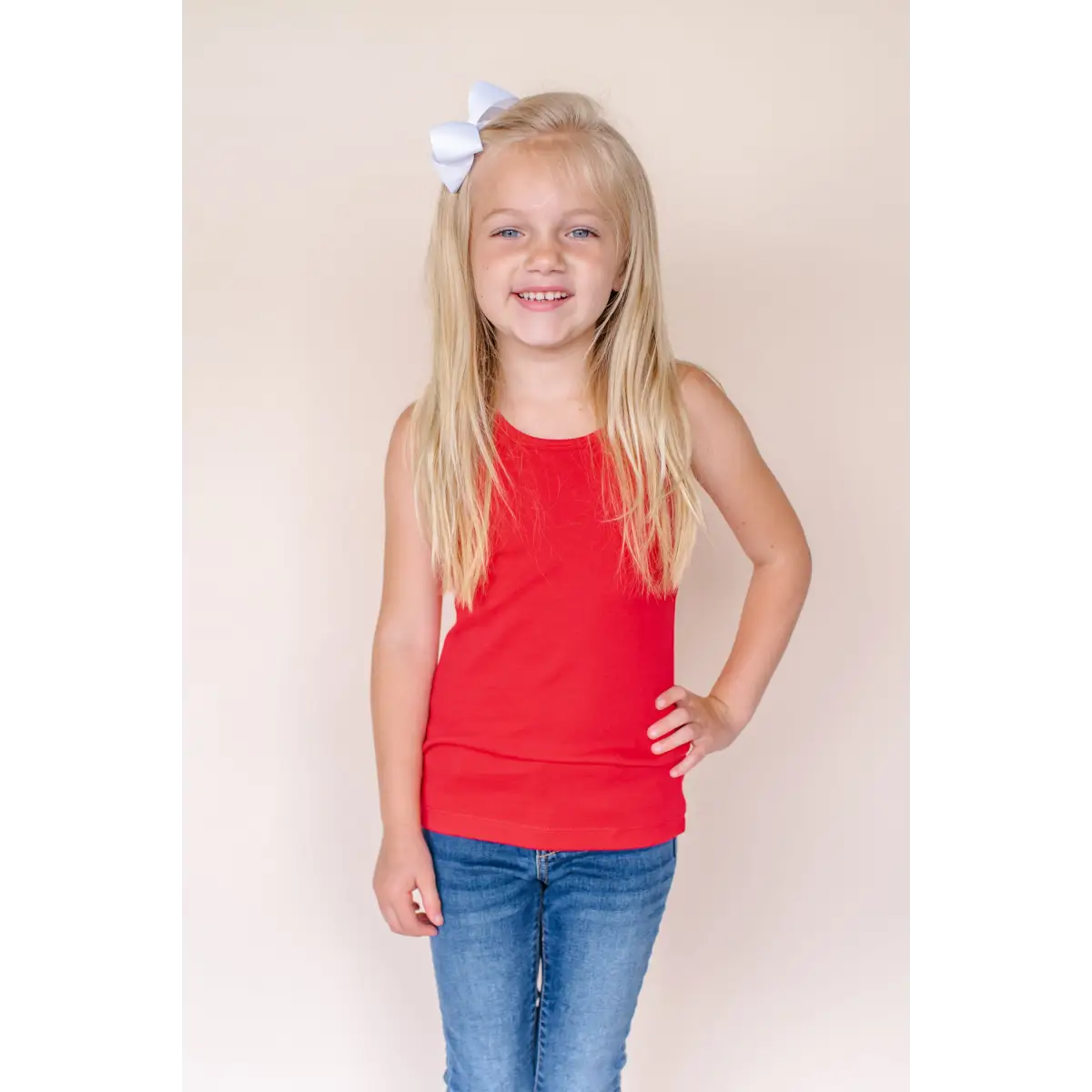 Girl’s Tank Tops - Red / 12M - ARB Blanks