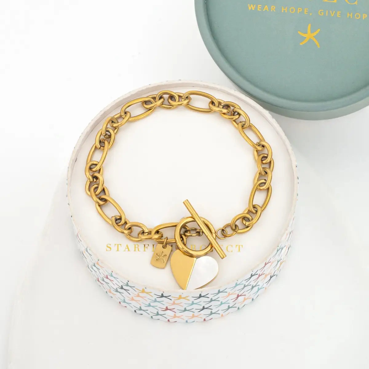 Give Hope Bracelet in Gold - Starfish Project