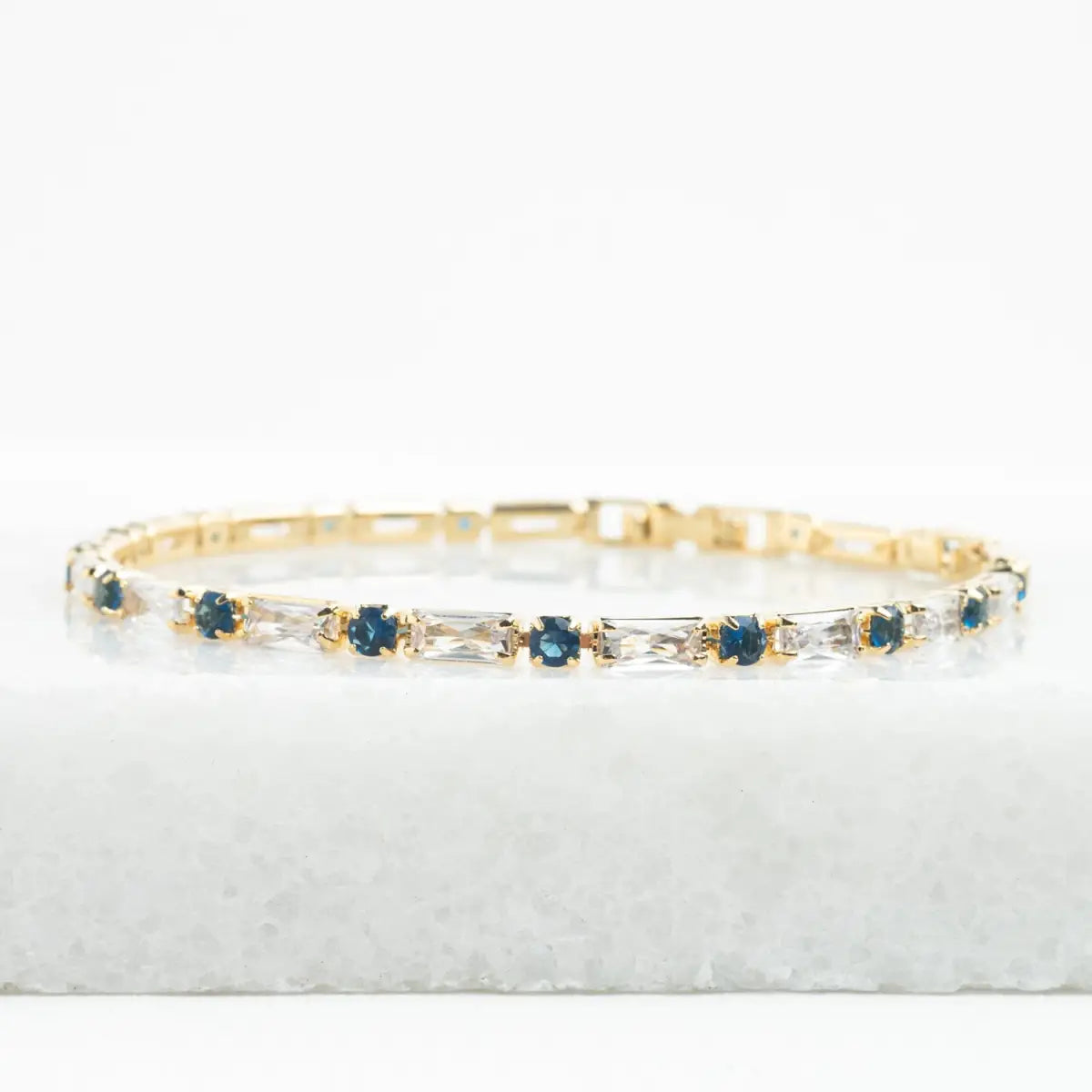 Glimmer Something Blue Tennis Bracelet - Starfish Project