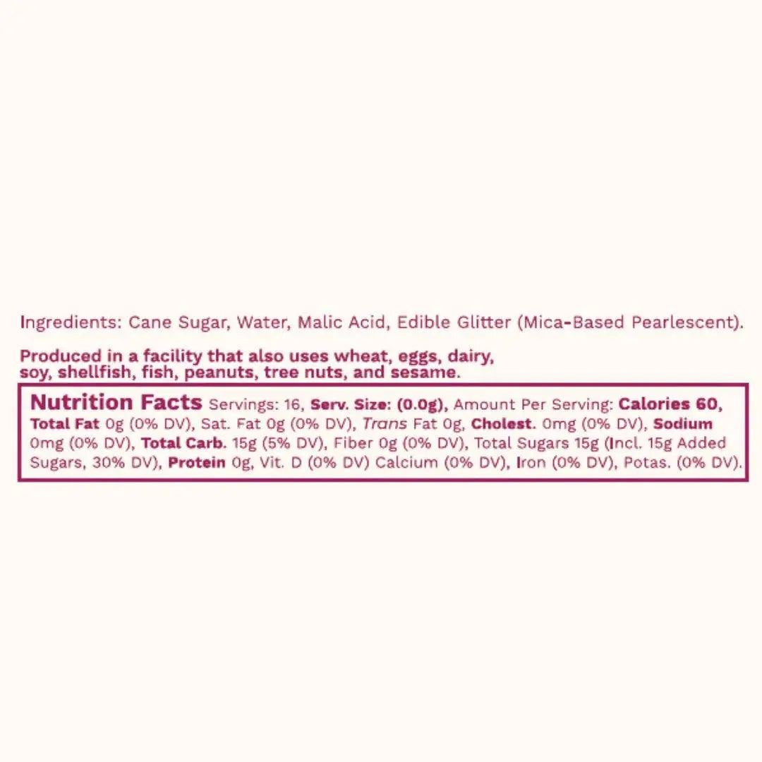 Glitter Simple Syrup with Edible Glitter - Wood Stove Kitchen