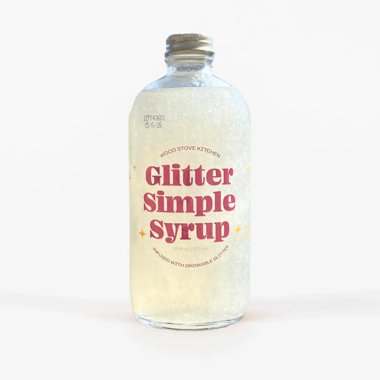 Glitter Simple Syrup with Edible Glitter - Wood Stove Kitchen