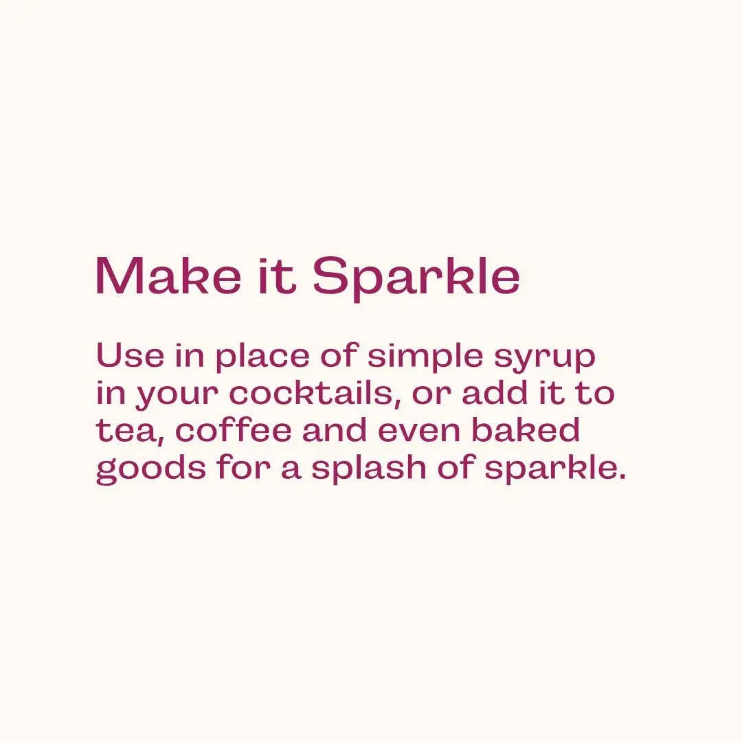 Glitter Simple Syrup with Edible Glitter - Wood Stove Kitchen