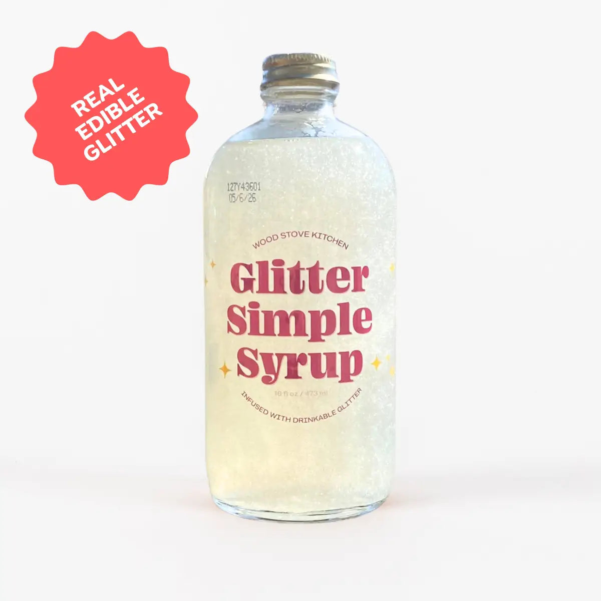 Glitter Simple Syrup with Edible Glitter - Wood Stove Kitchen