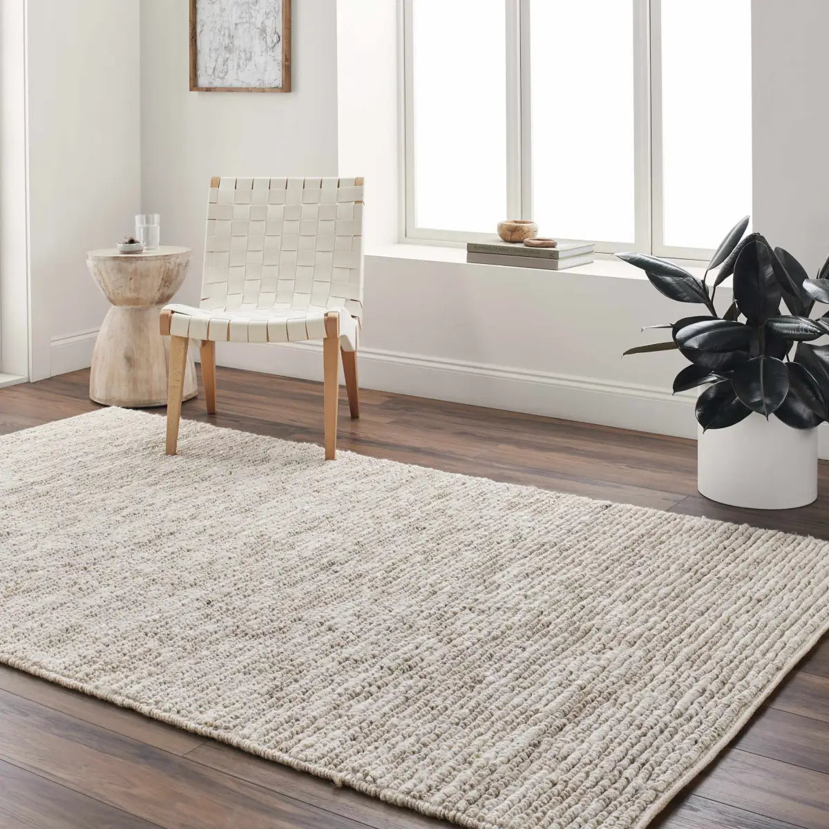 Glover Bleached Braided Jute Carpet - Boutique Rugs