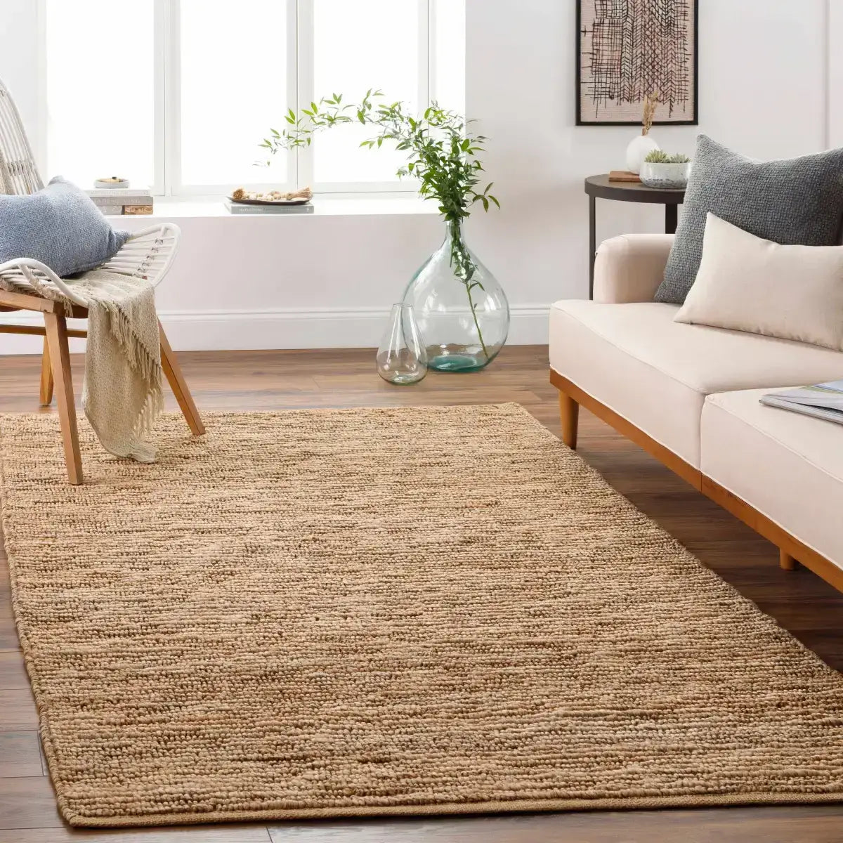 Glover Natural Braided Jute Rug - Boutique Rugs
