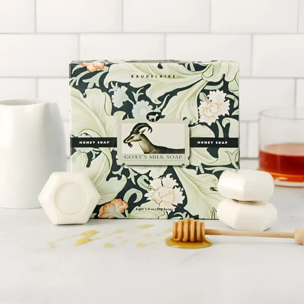Goats Milk Honey Soap 1.4oz - Guest Soap or Favor - Baudelaire