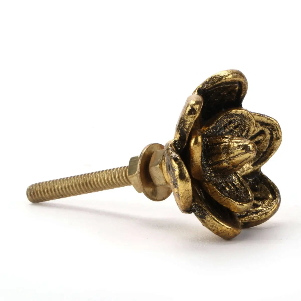 Gold Flower Knob (each) - Perilla Home