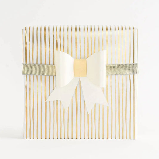 Gold Foil Stripe Gift Wrap Roll - Paper Source Wholesale