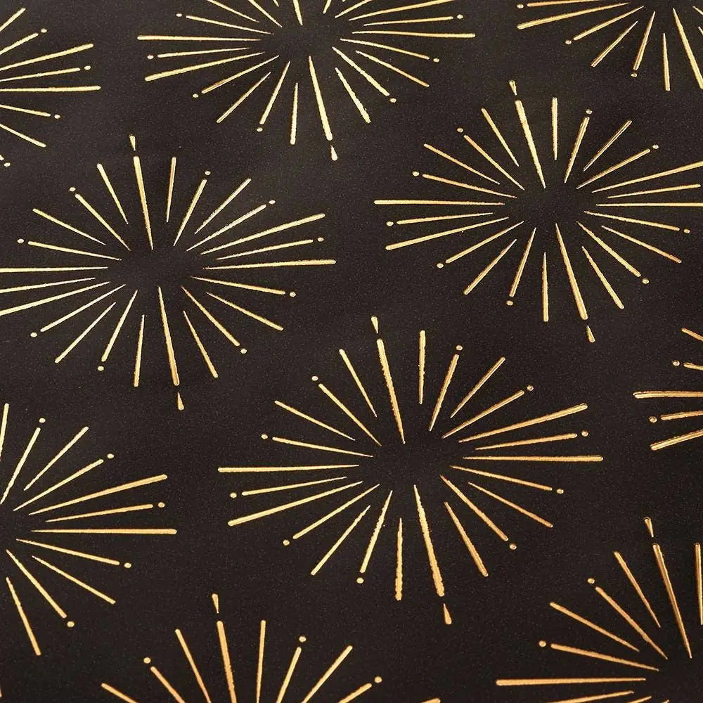 Gold Starburst Gift Wrap Roll - Reusable - Paper Source Wholesale