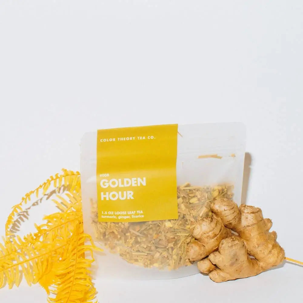 Loose Leaf Tea - Golden Hour - Turmeric Lemongrass Orange Ginger - Color Theory Tea Co.