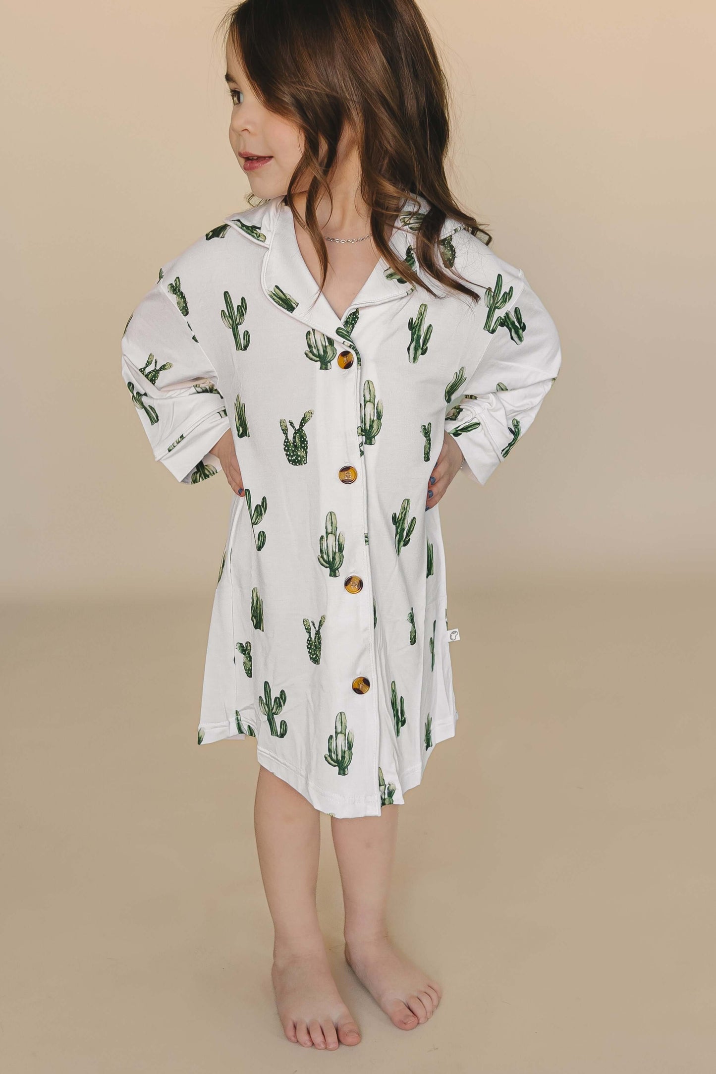 Toddler Nightgown Pajamas - Cactus - Annie Bean