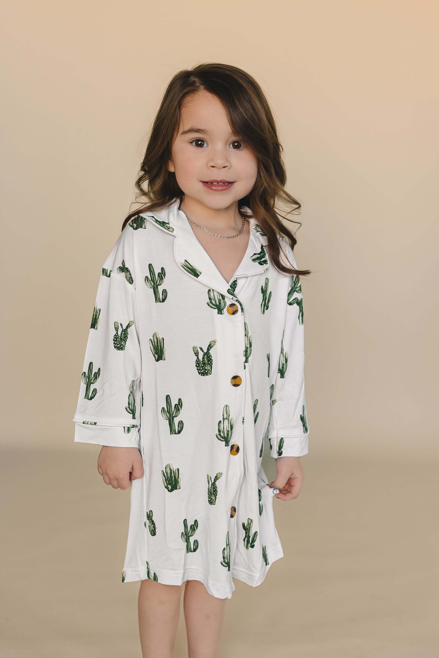 Toddler Nightgown Pajamas - Cactus - Annie Bean