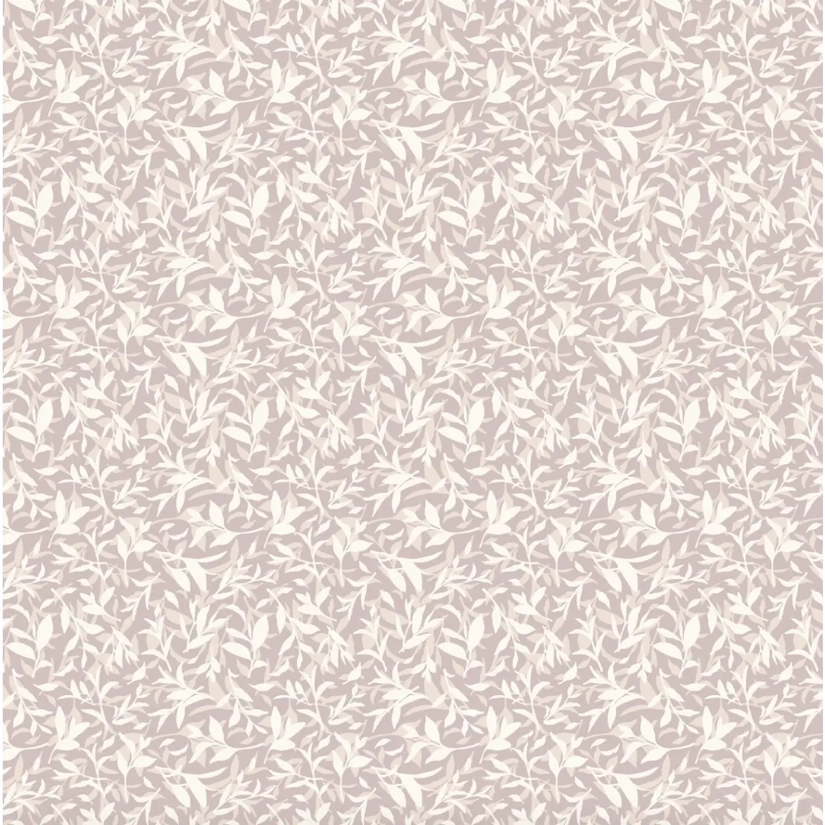Grace Wallpaper - Leaves - by Elfi Yang - Sample 1 foot by 1 foot / Mauve - Loomwell Home Goods